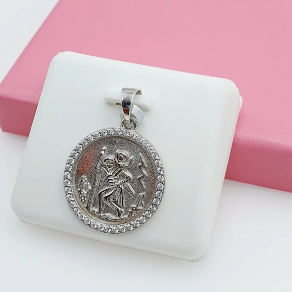 - 925 Sterling Silver Cubic Zirconia Pendant, U19254509 - Picture 10 of 11